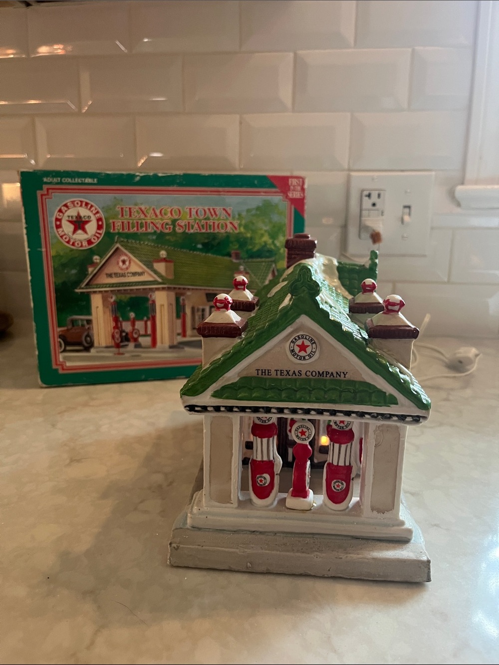 Texaco Town Filling Station Collectible. First in the series.  1834 Denver style